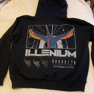 Black Hoodie Sweater, Illenium Concert in Brooklyn, NY